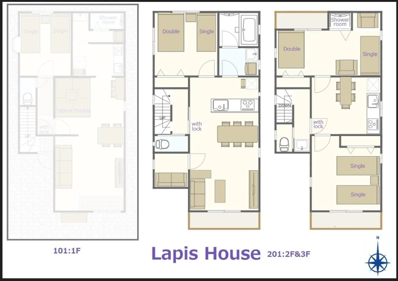 Lapis House 201 - 2F & 3F Villa Tokyo